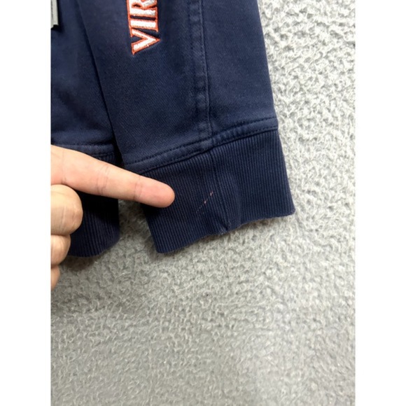 Virginia Cavaliers Sweatshirt Mens Extra Small Blue Orange Quarter Zip Nike Team - Picture 6 of 16
